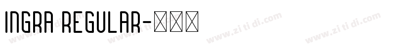 Ingra Regular字体转换